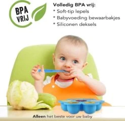 Southland Babyvoeding Bewaarbakjes - Babyvoedingsaccessoires - Siliconen Lepeltjes - BPA-vrij - Babyvoeding Diepvriesbakje -Stokke Verkoop 1200x1161 4