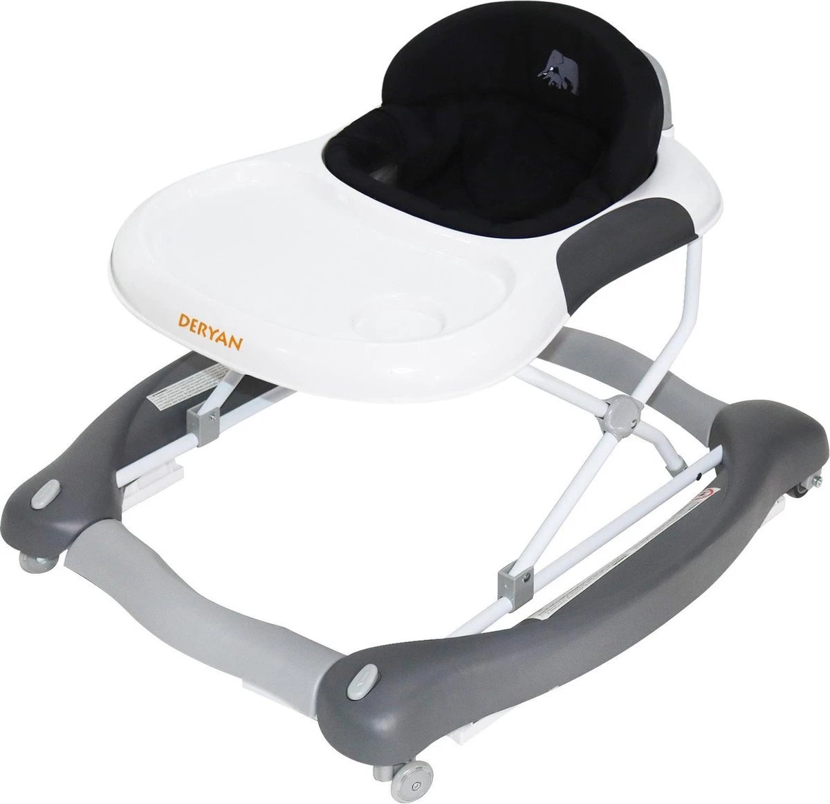 Deryan Luxe Loopstoel - Schommelfunctie -Inclusief Speelset En Dienblad - Grijs 12 Deryan Luxe Loopstoel - Schommelfunctie -Inclusief Speelset En Dienblad - Grijs - Afbeelding 10