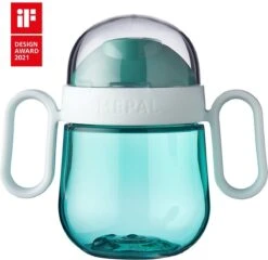 Mepal Mio – Antilekbeker 200 Ml – Gegarandeerd Lekvrij – Deep Turquoise – Kan Tegen Een Stootje – Drinkbeker Voor Kinderen – Oefenbeker -Stokke Verkoop 1200x1165 5