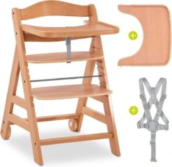 Hauck Kinderstoel Alpha Move - Met Eettafeltje - Hout
