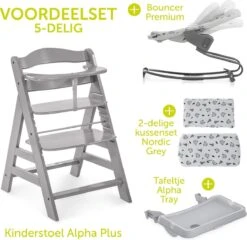 Hauck Alpha Plus Kinderstoel - Newborn Set XL - Grijs -Stokke Verkoop 1200x1167
