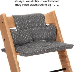 LaLoona Stokke Tripp Trapp Kussenset - Grijs Wit -Stokke Verkoop 1200x1167 4