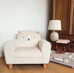 Atmosphera Kids Creme Fauteuil / Zetel Met Berenoren Voor Kinderkamer H 44 Cm -Stokke Verkoop 1200x1172 2