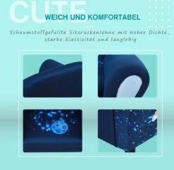 HOMCOM Kinderbank Mini Sofa Stoel Met Houten Structuur Antislip Voeten 310-038 -Stokke Verkoop 1200x1172 5