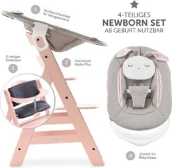 Hauck Alpha Plus Kinderstoel Newborn Set Met Bouncer Powder Bunny - Roze 27 Hauck Alpha Plus Kinderstoel Newborn Set Met Bouncer Powder Bunny - Roze -Stokke Verkoop 1200x1174