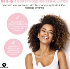 Vulpes BabyCare® Borstmassage Apparaat - Borstvoeding Stimulatie - Borstschelp - Borstkolf - 2-in-1 Warmte & Vibratie - Verstopte Kanalen - Mastitis - Stimuleert Bij Borstvoeding & Kolven -Stokke Verkoop 1200x1176 4