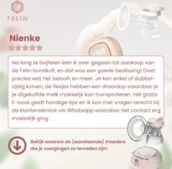 Felin Borstkolf - Dubbele Elektrische Kolf - Oplaadbare Accu - Inclusief 2x180 Ml Babyfles, Speen & E-Book 16 Felin Borstkolf - Dubbele Elektrische Kolf - Oplaadbare Accu - Inclusief 2x180 Ml Babyfles, Speen & E-Book -Stokke Verkoop 1200x1177 11