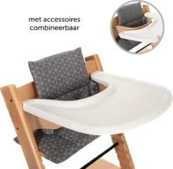 LaLoona Stokke Tripp Trapp Kussenset - Grijs Wit -Stokke Verkoop 1200x1177 4