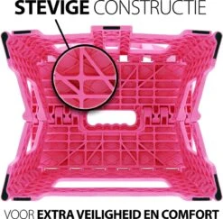 Helperfect Opvouwbare Kinderstoel & Opstapje Met Rugleuning (2 In 1) – Stabiel En Veilig Kinderstoeltje - Roze -Stokke Verkoop 1200x1179 2