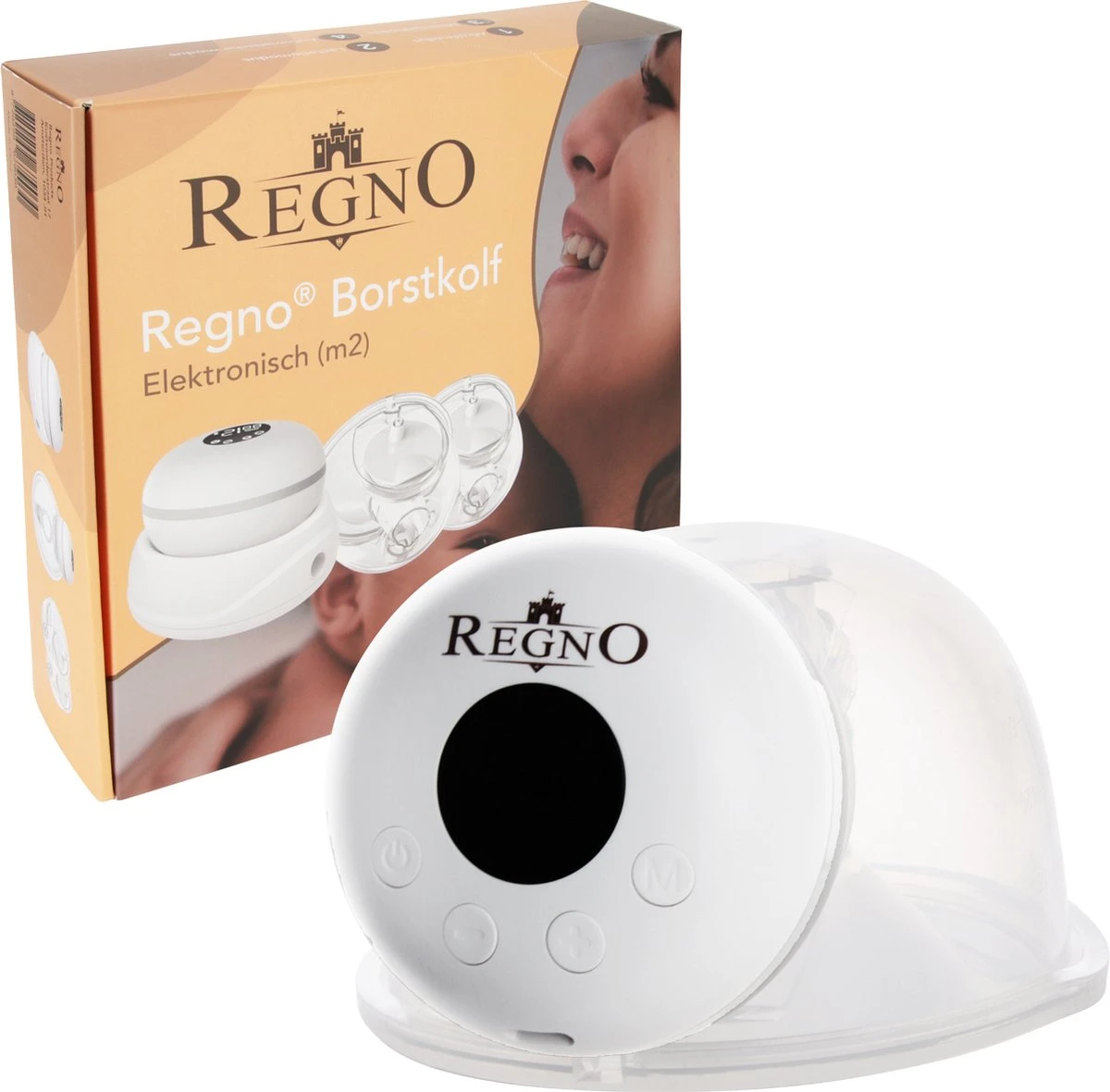 Regno M2 Dubbele Elektrische Borstkolf-LCD Display-Handsfree-2x180ml Kolfapparaat-12 Zuigniveaus 10 Regno M2 Dubbele Elektrische Borstkolf-LCD Display-Handsfree-2x180ml Kolfapparaat-12 Zuigniveaus - Afbeelding 8