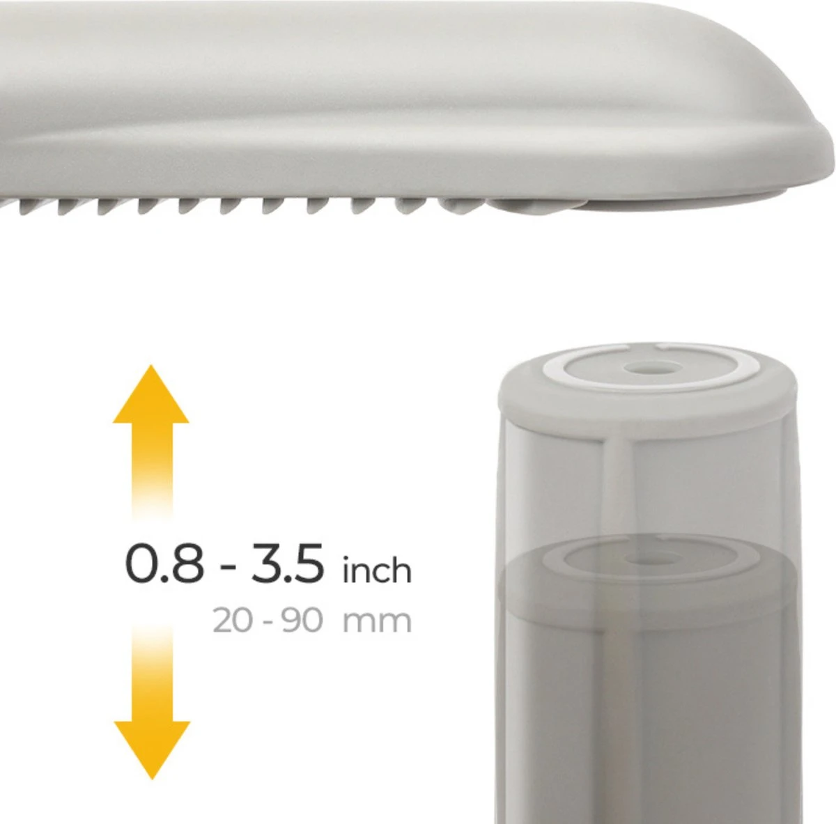 Kinderstoel Inklapbaar/Ophangbaar - Eetstoel Baby - Babystoel Voor Aan Tafel - Grijs 5 Kinderstoel Inklapbaar/Ophangbaar - Eetstoel Baby - Babystoel Voor Aan Tafel - Grijs - Afbeelding 3