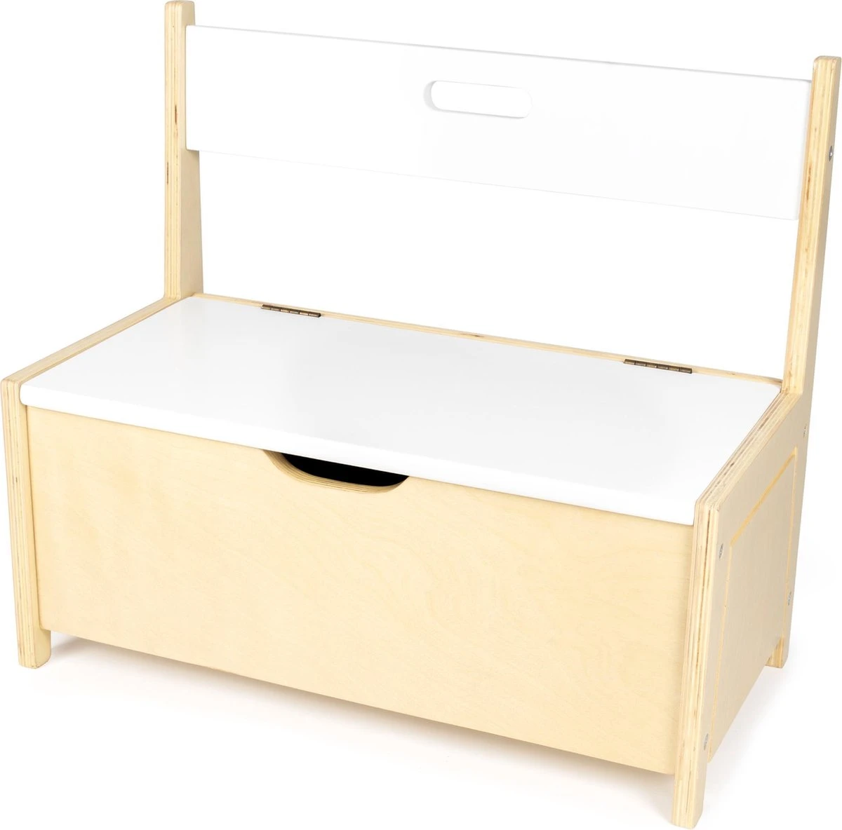 BeBoonz Kinderbankje Met Opbergruimte - Speelgoedkist - Houten Kinderbankje Wit/naturel - Klepbank - Houten Opbergbankje - Speelgoedbank-Speelgoed Kist - Kindermeubels - Speelgoed Opbergbankje - Kinderbankje Los Of Voor Bij De Kindertafelc- Beboonz 7 BeBoonz Kinderbankje Met Opbergruimte - Speelgoedkist - Houten Kinderbankje Wit/naturel - Klepbank - Houten Opbergbankje - Speelgoedbank-Speelgoed Kist - Kindermeubels - Speelgoed Opbergbankje - Kinderbankje Los Of Voor Bij De Kindertafelc- Beboonz - Afbeelding 5