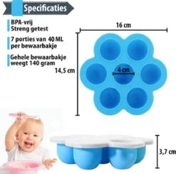 Multifunctionele Babyvoeding Bewaarbakjes Met Baby Lepeltjes - Set Van 6 - Bewaarbakje - Baby Voeding - Moedermelk Bewaren - Bewaren - BPA Vrij - Babyvoeding Diepvriesbakje - Ijslolly Vromen - Baby - Mini Cupcakes - Invriezen - Afsluiten - Magnetron -Stokke Verkoop 1200x1189 8