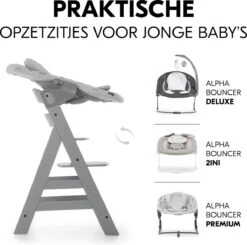 Hauck Alpha+ Kinderstoel - Grijs -Stokke Verkoop 1200x1190