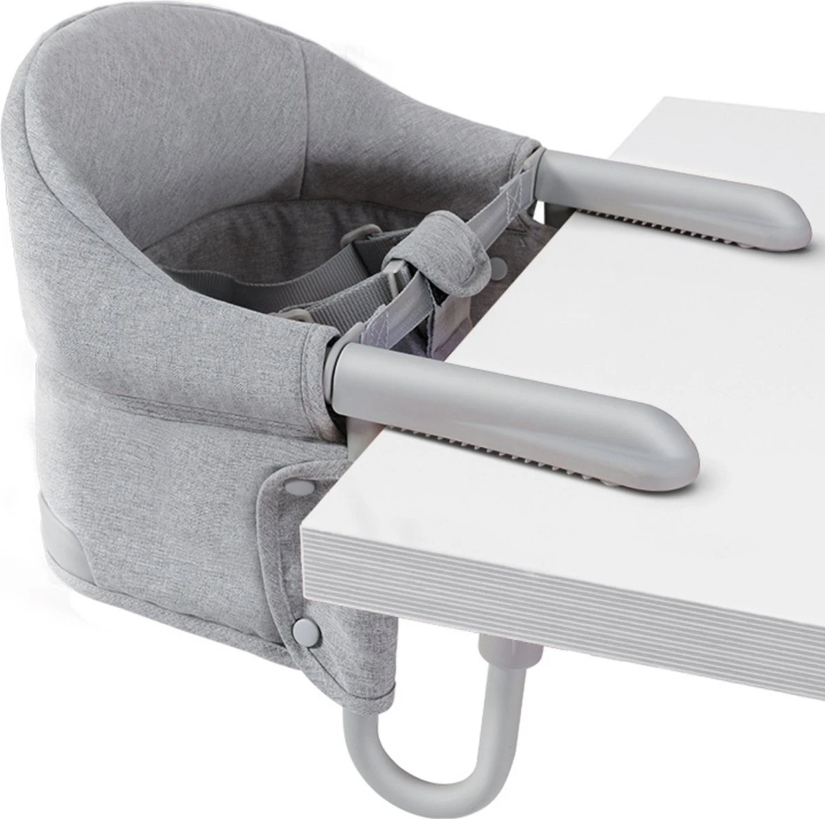 Kinderstoel Inklapbaar/Ophangbaar - Eetstoel Baby - Babystoel Voor Aan Tafel - Grijs 3 Kinderstoel Inklapbaar/Ophangbaar - Eetstoel Baby - Babystoel Voor Aan Tafel - Grijs