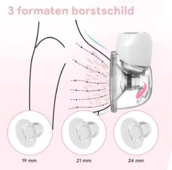 Oliva Babycare® Elektrische Borstkolf Handsfree - Draadloze Kolf - BPA-Vrij - Draagbaar Kolfapparaat - Luxe White & Baby Pink -Stokke Verkoop 1200x1191 7