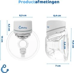 Kolvy® Pro Draadloze Elektrische Borstkolf - Intelligente Kolfapparaten - Handsfree Breast Pump - 4 Modes & 12 Levels - USB Oplaadbaar - NIEUW - Professioneel - LED Scherm - Incl. 3 Maten 31 Kolvy® Pro Draadloze Elektrische Borstkolf - Intelligente Kolfapparaten - Handsfree Breast Pump - 4 Modes & 12 Levels - USB Oplaadbaar - NIEUW - Professioneel - LED Scherm - Incl. 3 Maten -Stokke Verkoop 1200x1192 10