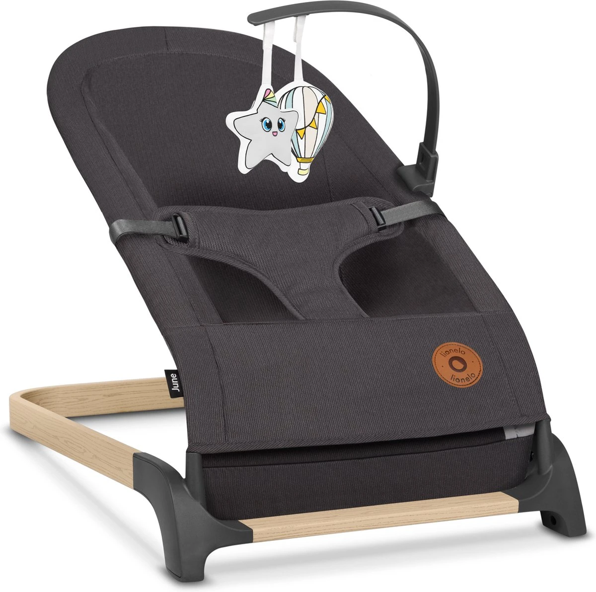Lionelo June - Babyschommel - Tot 9 Kg - 3-punts Veiligheidsgordels - Lichtgewicht 4 Lionelo June - Babyschommel - Tot 9 Kg - 3-punts Veiligheidsgordels - Lichtgewicht - Afbeelding 2