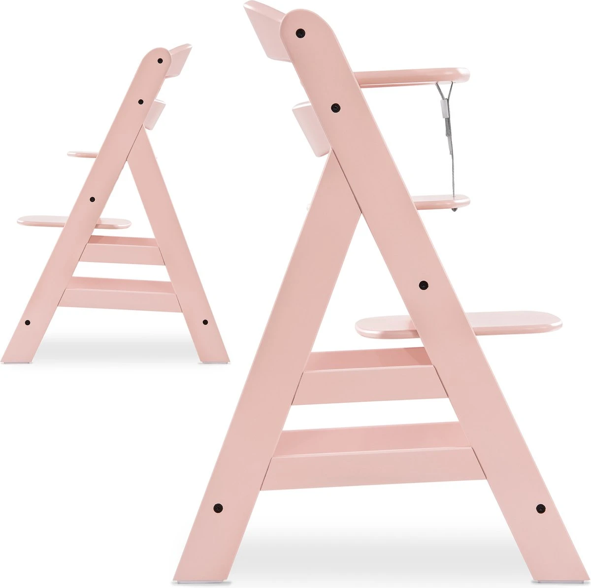 Hauck Alpha Plus Kinderstoel Newborn Set Met Bouncer Powder Bunny - Roze 12 Hauck Alpha Plus Kinderstoel Newborn Set Met Bouncer Powder Bunny - Roze - Afbeelding 10