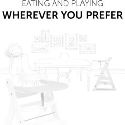 Hauck Alpha Click Tray Eet- Of Speelblad - Wit -Stokke Verkoop 1200x1194