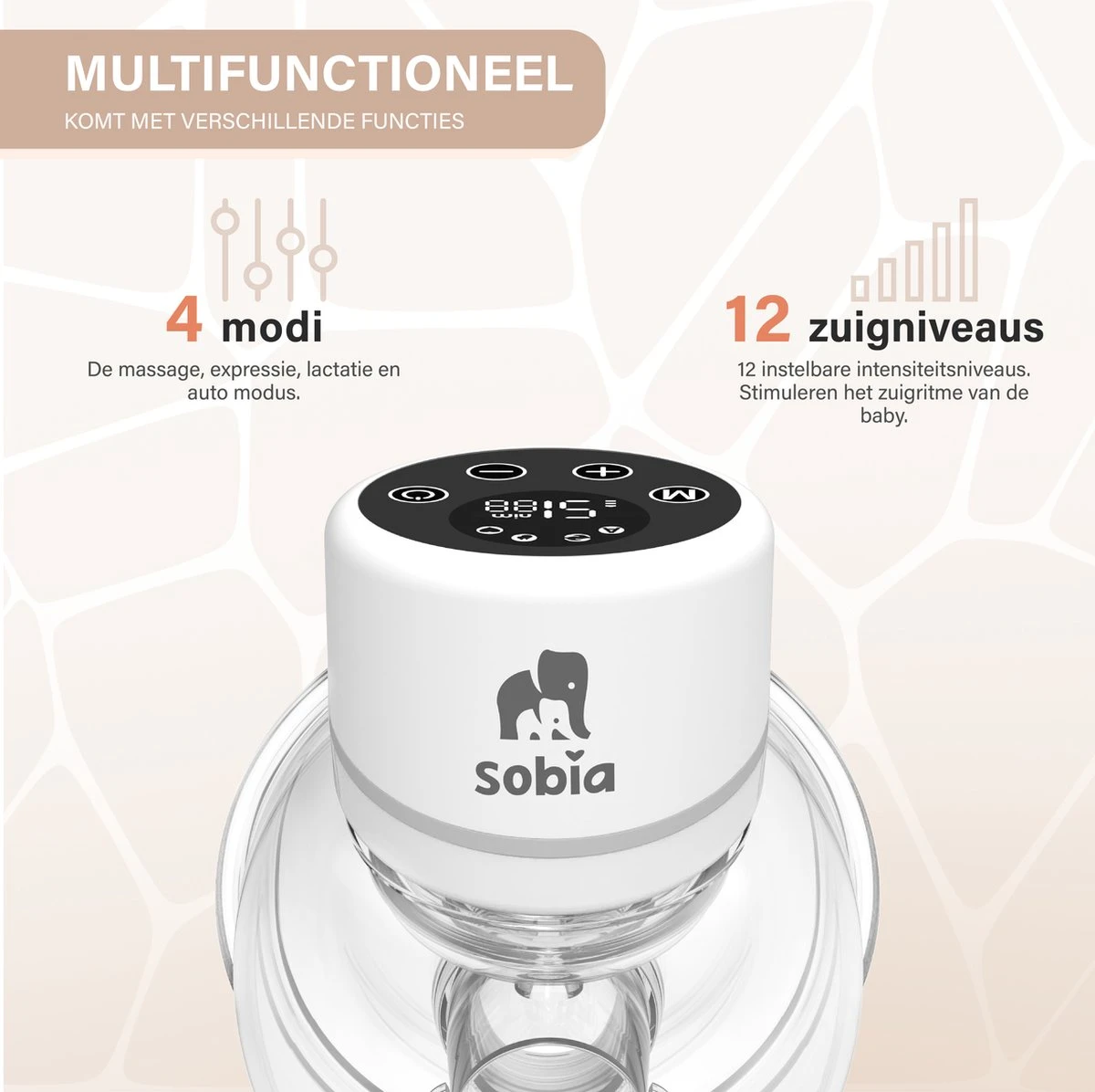 Sobia® Go Comfort - Handsfree Borstkolf - Incl. 40 Moedermelk Bewaarzakjes - BPA Vrij - 2 Stuks - Oplaadbaar - Luxe Comfort Kolfset - Incl. Borstvoeding E-Book 9 Sobia® Go Comfort - Handsfree Borstkolf - Incl. 40 Moedermelk Bewaarzakjes - BPA Vrij - 2 Stuks - Oplaadbaar - Luxe Comfort Kolfset - Incl. Borstvoeding E-Book - Afbeelding 7