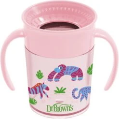 Dr. Brown's Dr Brown's - Cheers 360° Drinkbeker - 6+ Maanden - Roze - 200ml -Stokke Verkoop 1200x1196 7