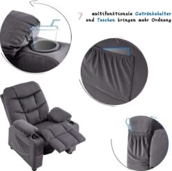Luxe Kinder Relaxstoel - Kinderstoel - Ligfunctie - Chill Stoel - Televisie Stoel - Kindersofa - 72 X 66 X 87 Cm -Stokke Verkoop 1200x1197 11