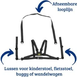 Tuigje Kinderstoel & Looptuigje – Tuigje Kind – Kindertuigje Met Looplijn – Veiligheidstuigje Voor Kinderen Van Ca. 6-36 Mnd - Zwart -Stokke Verkoop 1200x1197 3