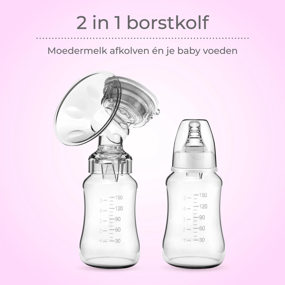 Nuvance - Dubbel Draagbare Elektrische Borstkolf - Inclusief Melkfles - 300ml - Handkolf - Kolfapparaten - Borstvoeding - 18 Standen - BPA Vrij 12 Nuvance - Dubbel Draagbare Elektrische Borstkolf - Inclusief Melkfles - 300ml - Handkolf - Kolfapparaten - Borstvoeding - 18 Standen - BPA Vrij - Afbeelding 10
