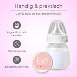Nuvance - Draagbare Elektrische Borstkolf - Inclusief Melkfles - 180ml - Oplaadbaar - Handkolf - Kolfapparaten - Borstvoeding - 18 Standen - BPA Vrij -Stokke Verkoop 1200x1199 33