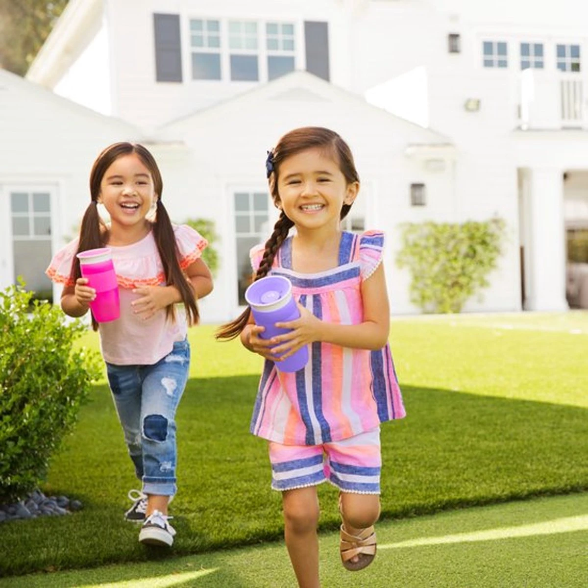 Munchkin Miracle Sippy Cup Big 414ml Blauw 4 Munchkin Miracle Sippy Cup Big 414ml Blauw - Afbeelding 2