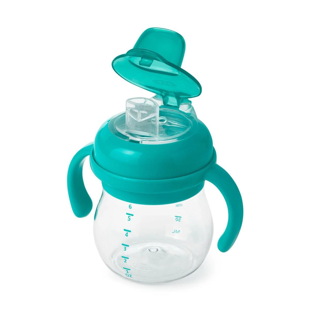 OXO Tot Transitions Drinkbeker -Tuitbeker Baby - Antilekbeker - Drinkbeker Baby - Drinkbekers -150ml Met Handvat - Teal 3 OXO Tot Transitions Drinkbeker -Tuitbeker Baby - Antilekbeker - Drinkbeker Baby - Drinkbekers -150ml Met Handvat - Teal