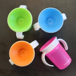 Deryan Luxe Quuby Drinkbeker 360 Trainer - Oefenbeker - Antilekbeker - 2 Stuks - Grijs / Roze -Stokke Verkoop 1200x1200 1117