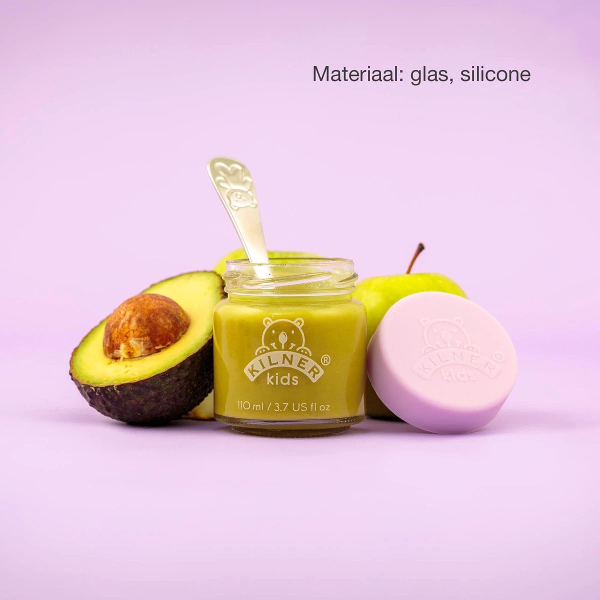 Kilner - Set Van 6 Voorraadpotten Voor Babyvoeding - Glas - Silicone Deksels - 6 X 110 Ml 5 Kilner - Set Van 6 Voorraadpotten Voor Babyvoeding - Glas - Silicone Deksels - 6 X 110 Ml - Afbeelding 3