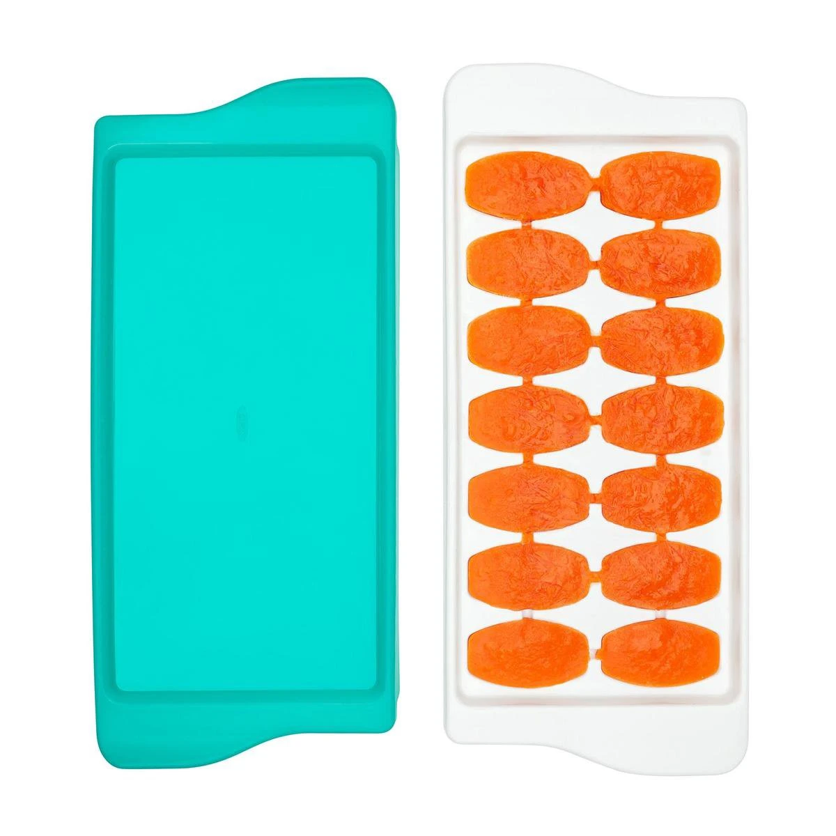OXO Tot Babyvoeding Diepvriesbakjes - Babyvoeding Bewaarbakjes - Diepvriesbakjes Met Deksel- 14x22 Ml - Teal 5 OXO Tot Babyvoeding Diepvriesbakjes - Babyvoeding Bewaarbakjes - Diepvriesbakjes Met Deksel- 14x22 Ml - Teal - Afbeelding 3
