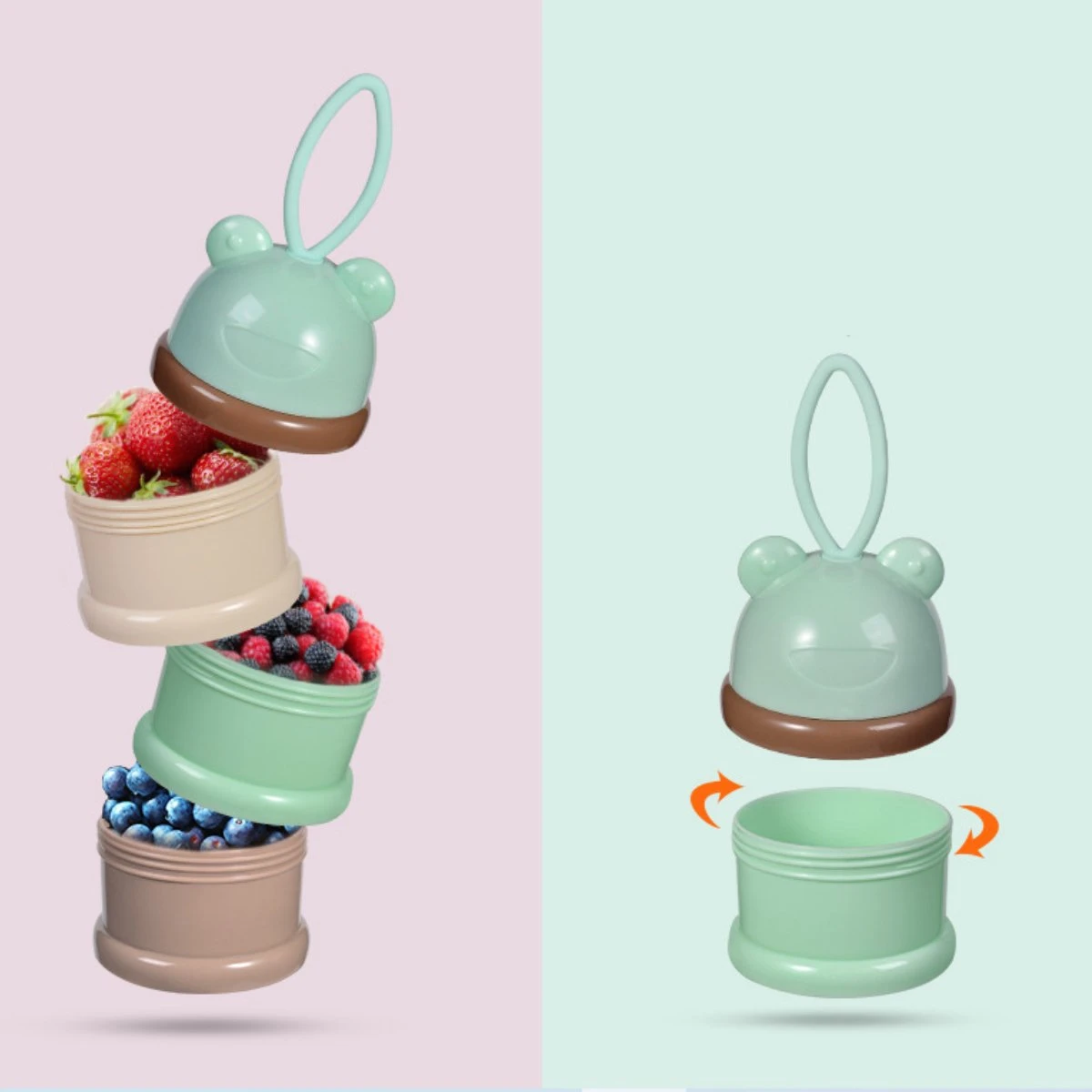 Merkloos Melktoren - Bewaarbakjes Babyvoeding - 3 Laags - Melkpoeder Doseerdoosjes - Melkpoeder Toren - Melkpoeder Bewaarbakjes - Verdeeldoos - Melk Poeder Dispenser - Melkpoeder Reisbox - Babyvoeding Bewaarbox - Roze 5 Merkloos Melktoren - Bewaarbakjes Babyvoeding - 3 Laags - Melkpoeder Doseerdoosjes - Melkpoeder Toren - Melkpoeder Bewaarbakjes - Verdeeldoos - Melk Poeder Dispenser - Melkpoeder Reisbox - Babyvoeding Bewaarbox - Roze - Afbeelding 4