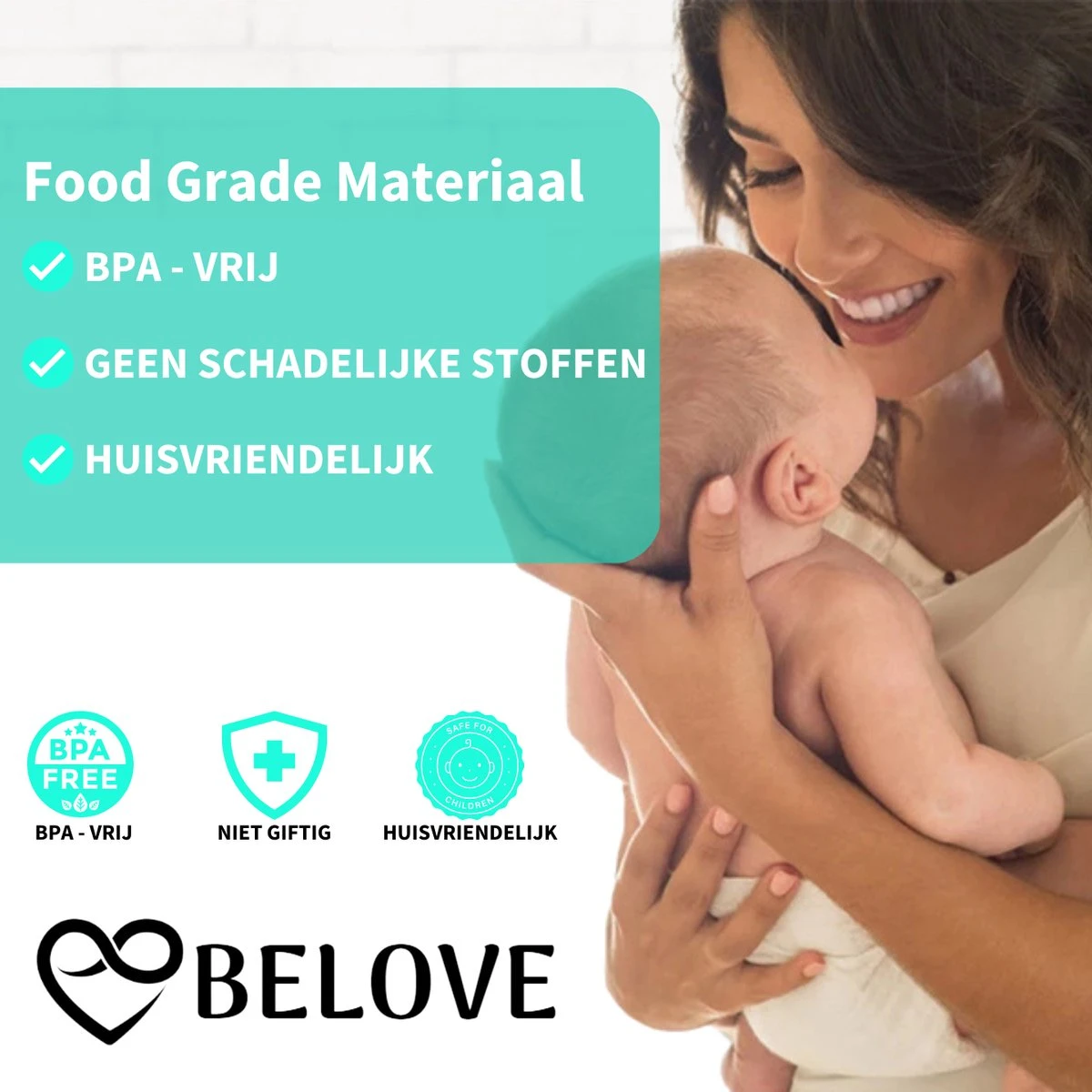 Elektrische Borstkolf - Belove - Draadloze Borstkolf - Oplaadbaar - Moedermelk - BPA-Vrij - 3 Modes - Handsfree - 2 Stuks - Turquoise 7 Elektrische Borstkolf - Belove - Draadloze Borstkolf - Oplaadbaar - Moedermelk - BPA-Vrij - 3 Modes - Handsfree - 2 Stuks - Turquoise - Afbeelding 5