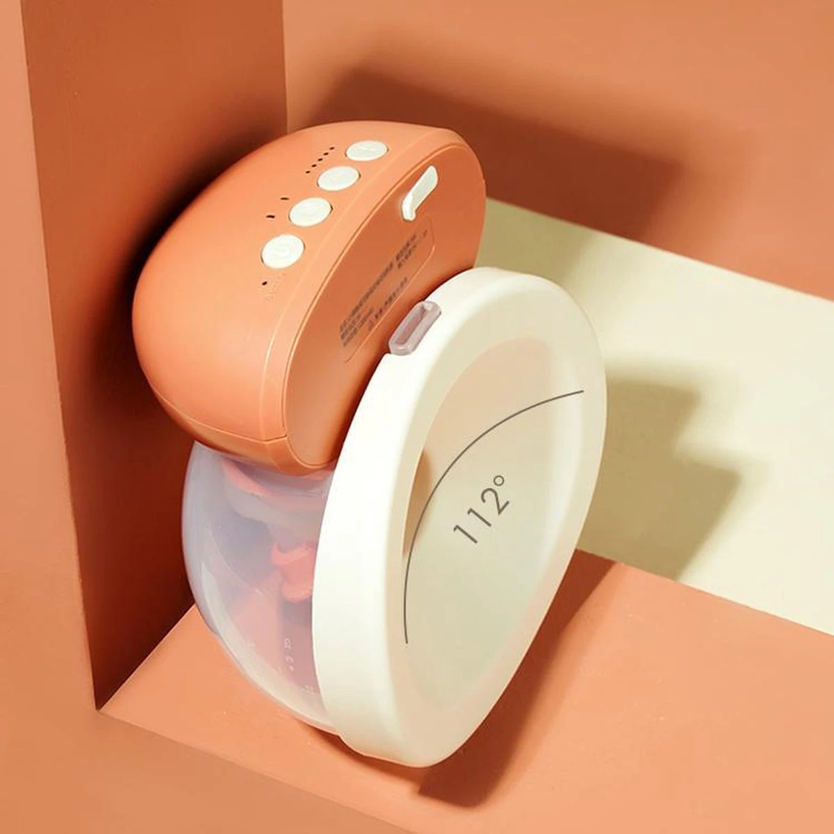 Phanpy Handsfree Elektrische Borstkolf - Draadloos - Enkelvoudig - Oranje 4 Phanpy Handsfree Elektrische Borstkolf - Draadloos - Enkelvoudig - Oranje - Afbeelding 2