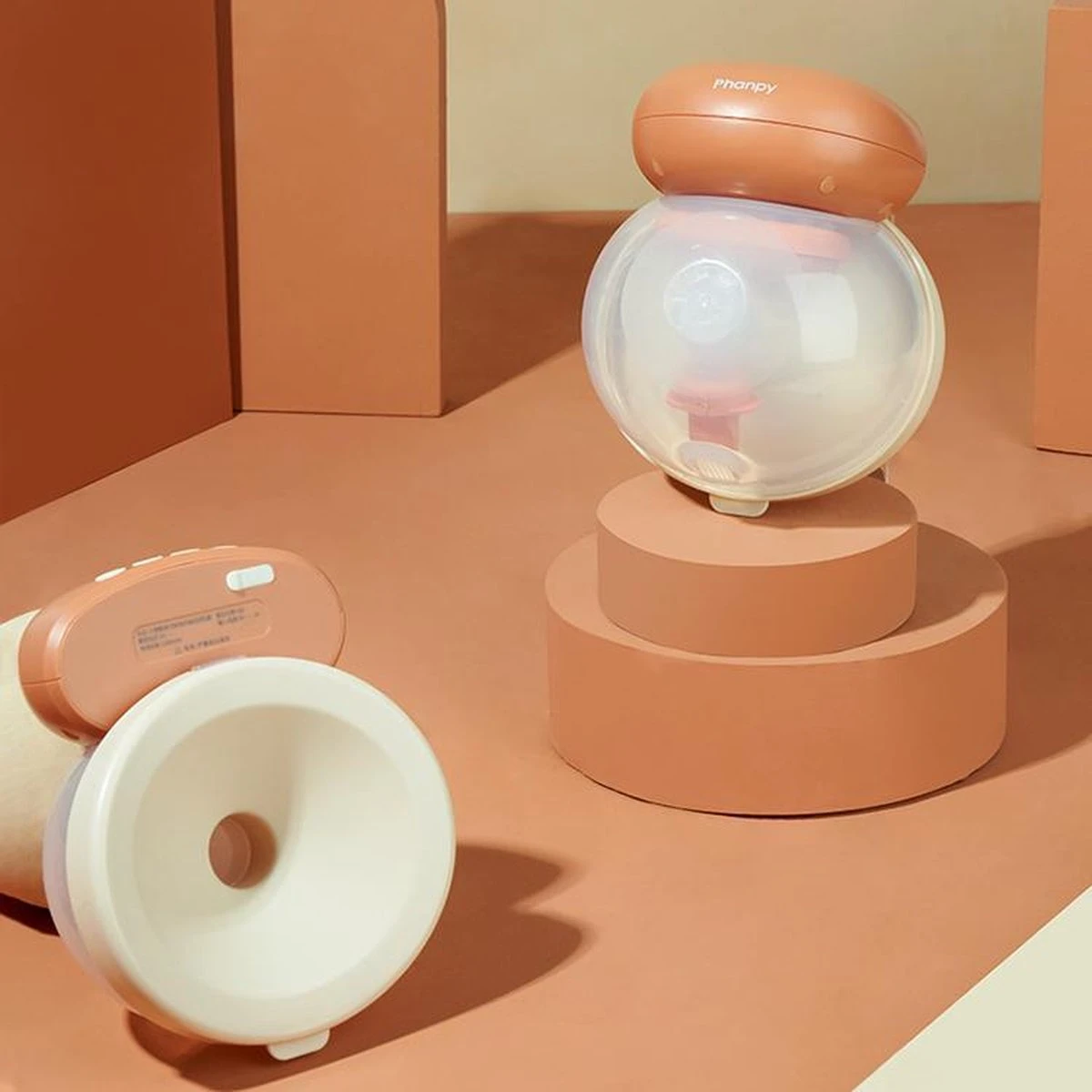 Phanpy Handsfree Elektrische Borstkolf - Draadloos - Enkelvoudig - Oranje 10 Phanpy Handsfree Elektrische Borstkolf - Draadloos - Enkelvoudig - Oranje - Afbeelding 8