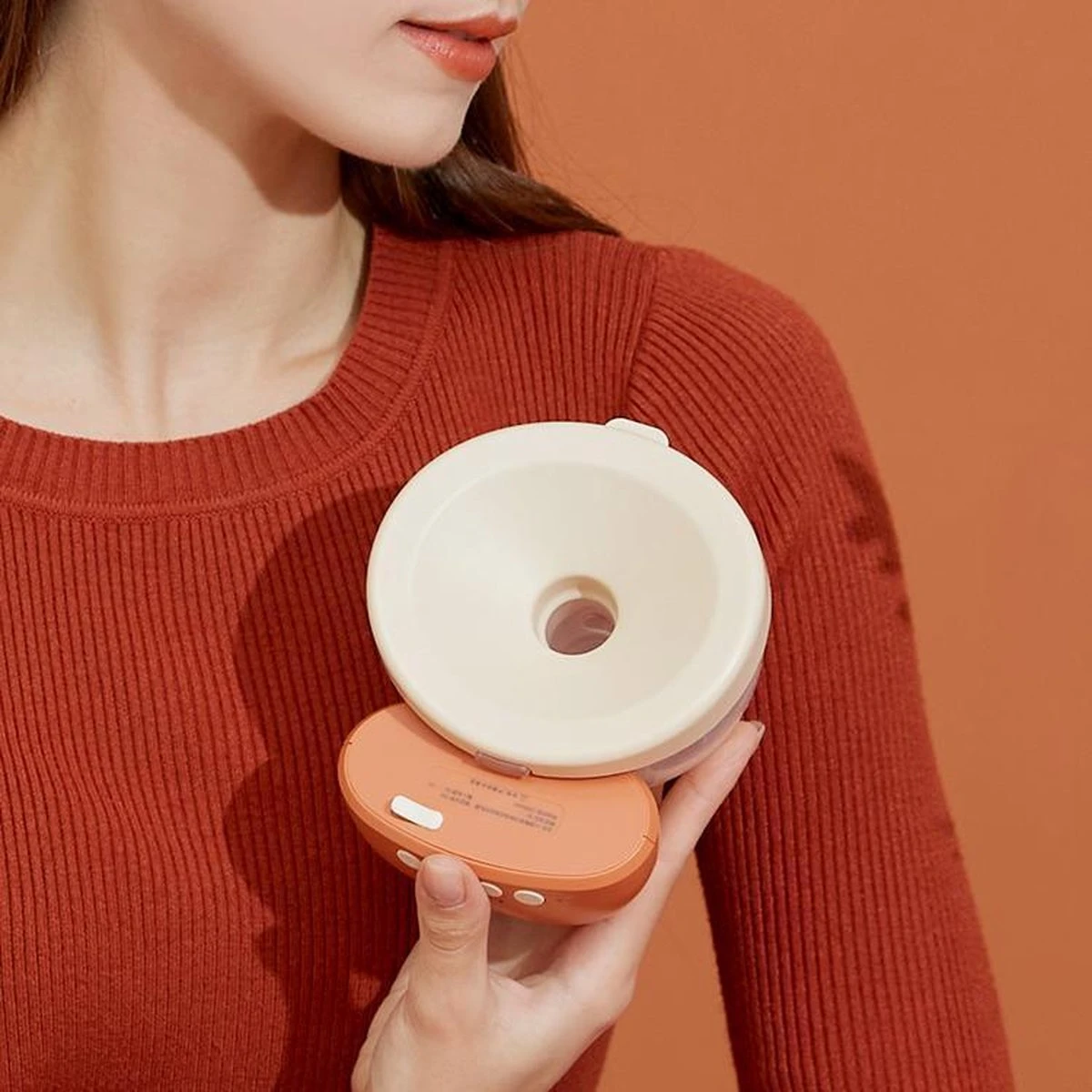 Phanpy Handsfree Elektrische Borstkolf - Draadloos - Enkelvoudig - Oranje 15 Phanpy Handsfree Elektrische Borstkolf - Draadloos - Enkelvoudig - Oranje - Afbeelding 13