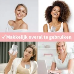 Elektrische Borstkolf - Belove - Draadloze Borstkolf - Oplaadbaar - Moedermelk - BPA-Vrij - 3 Modes - Handsfree - 2 Stuks - Roze -Stokke Verkoop 1200x1200 1351