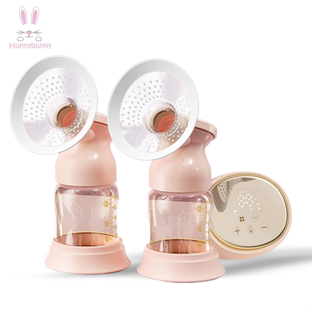 Hunnybunny® Elektrische Borstkolf Dubbel Incl. LCD Scherm - HD Touch Panel - Meerdere Zuigniveaus En Modi’s -– Kolfapparaten Electrisch – Fluisterstil En BPA Vrij 3 Hunnybunny® Elektrische Borstkolf Dubbel Incl. LCD Scherm - HD Touch Panel - Meerdere Zuigniveaus En Modi’s -– Kolfapparaten Electrisch – Fluisterstil En BPA Vrij