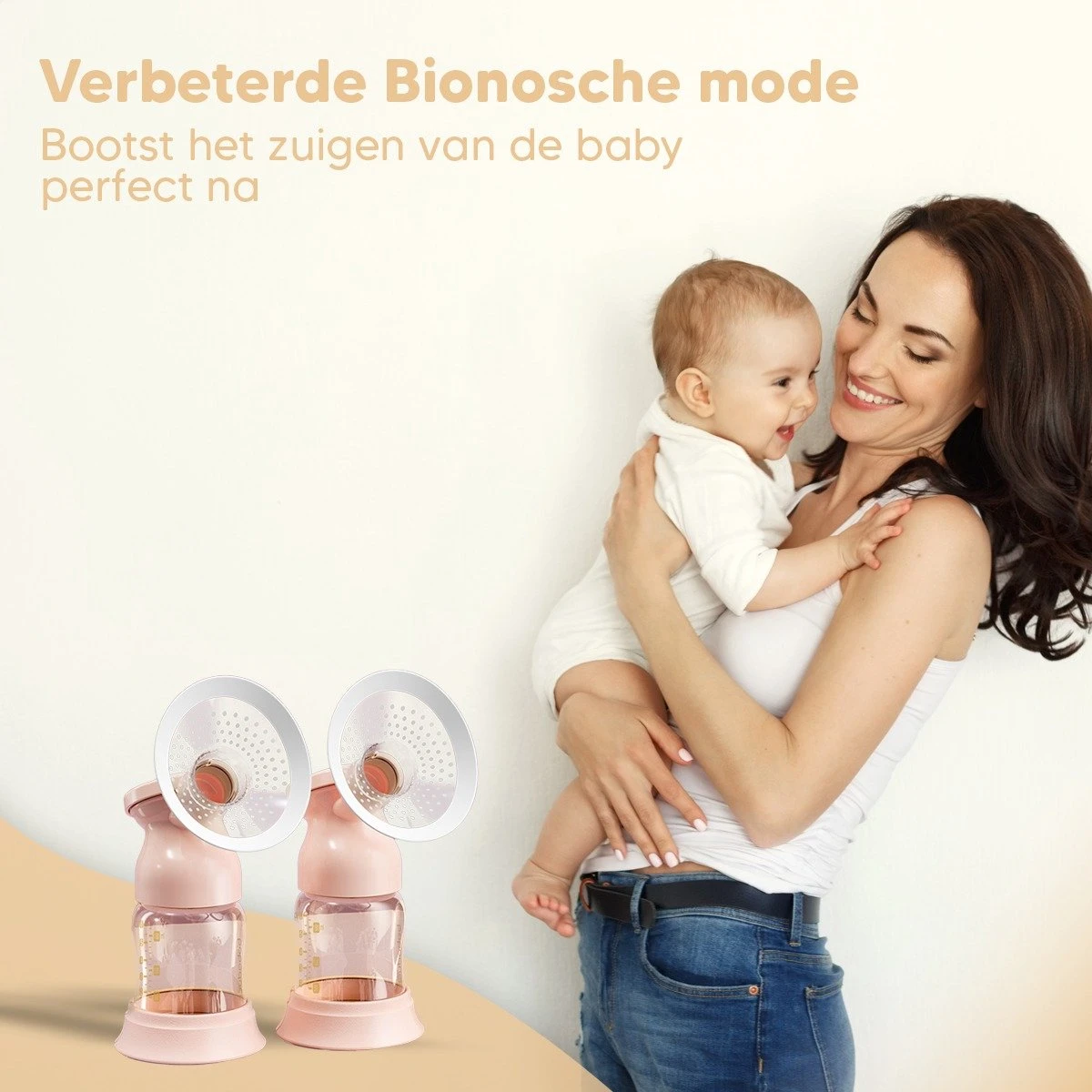 Hunnybunny® Elektrische Borstkolf Dubbel Incl. LCD Scherm - HD Touch Panel - Meerdere Zuigniveaus En Modi’s -– Kolfapparaten Electrisch – Fluisterstil En BPA Vrij 4 Hunnybunny® Elektrische Borstkolf Dubbel Incl. LCD Scherm - HD Touch Panel - Meerdere Zuigniveaus En Modi’s -– Kolfapparaten Electrisch – Fluisterstil En BPA Vrij - Afbeelding 2