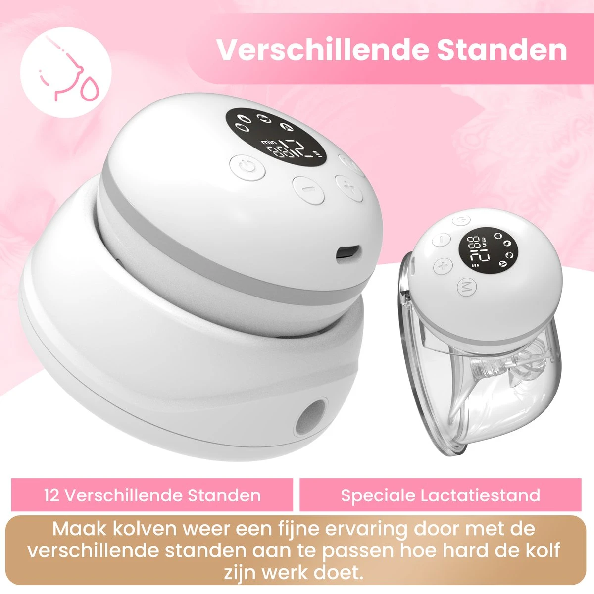 Hunnybunny® Dubbele Borstkolf Electrisch – 12 Standen – Borstkolf Handsfree Kolven - 2x 180 Ml 4 Hunnybunny® Dubbele Borstkolf Electrisch – 12 Standen – Borstkolf Handsfree Kolven - 2x 180 Ml - Afbeelding 2