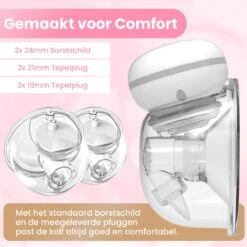 Hunnybunny® Dubbele Borstkolf Electrisch – 12 Standen – Borstkolf Handsfree Kolven - 2x 180 Ml 12 Hunnybunny® Dubbele Borstkolf Electrisch – 12 Standen – Borstkolf Handsfree Kolven - 2x 180 Ml -Stokke Verkoop 1200x1200 1467