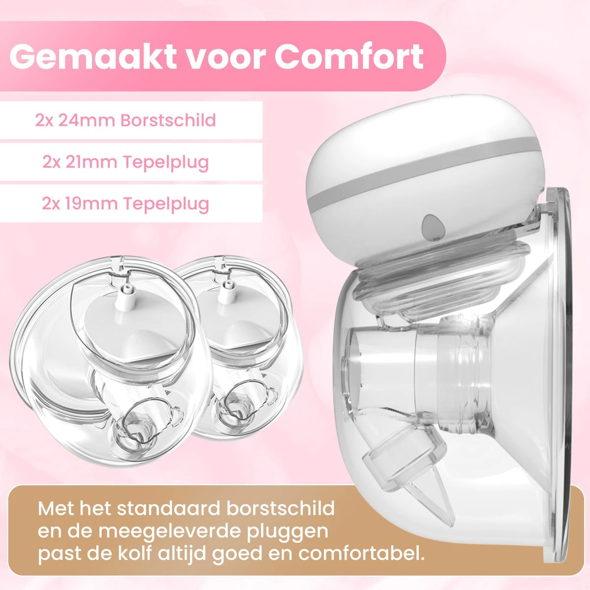 Hunnybunny® Dubbele Borstkolf Electrisch – 12 Standen – Borstkolf Handsfree Kolven - 2x 180 Ml 5 Hunnybunny® Dubbele Borstkolf Electrisch – 12 Standen – Borstkolf Handsfree Kolven - 2x 180 Ml - Afbeelding 3