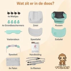 Twinky® Kinderstoel – 2-in-1 Kinderwagen Set – Mint-Groen – Inklapbare Eetstoel & Baby Wagentje En Babystoel Voor Aan Tafel – Kinderzetel, Peuterstoeltje En Meegroeistoel In 1 16 Twinky® Kinderstoel – 2-in-1 Kinderwagen Set – Mint-Groen – Inklapbare Eetstoel & Baby Wagentje En Babystoel Voor Aan Tafel – Kinderzetel, Peuterstoeltje En Meegroeistoel In 1 -Stokke Verkoop 1200x1200 149