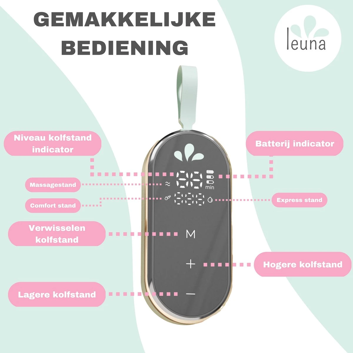 Leuna Comfort Kolfset - Extra Kolfaccessoires - Elektrische Borstkolf - Dubbele Borstkolf - Oplaadbare Accu - Gemakkelijk Schoonmaken - Stille Kolf - Kolfapparaat - Kolf - Kolven 6 Leuna Comfort Kolfset - Extra Kolfaccessoires - Elektrische Borstkolf - Dubbele Borstkolf - Oplaadbare Accu - Gemakkelijk Schoonmaken - Stille Kolf - Kolfapparaat - Kolf - Kolven - Afbeelding 4