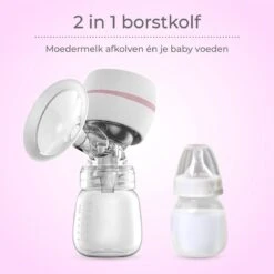Nuvance - Draagbare Elektrische Borstkolf - Inclusief Melkfles - 180ml - Oplaadbaar - Handkolf - Kolfapparaten - Borstvoeding - 18 Standen - BPA Vrij -Stokke Verkoop 1200x1200 1512