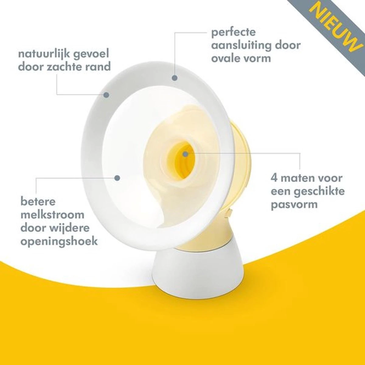 Medela Swing Flex - Enkel Elektrische Borstkolf - Geel 11 Medela Swing Flex - Enkel Elektrische Borstkolf - Geel - Afbeelding 9